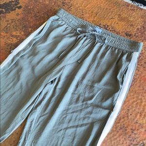 {Aerie} Olive Green Silky Pants. Size Small.